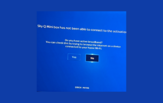 error code MR106 on Sky Q Mini