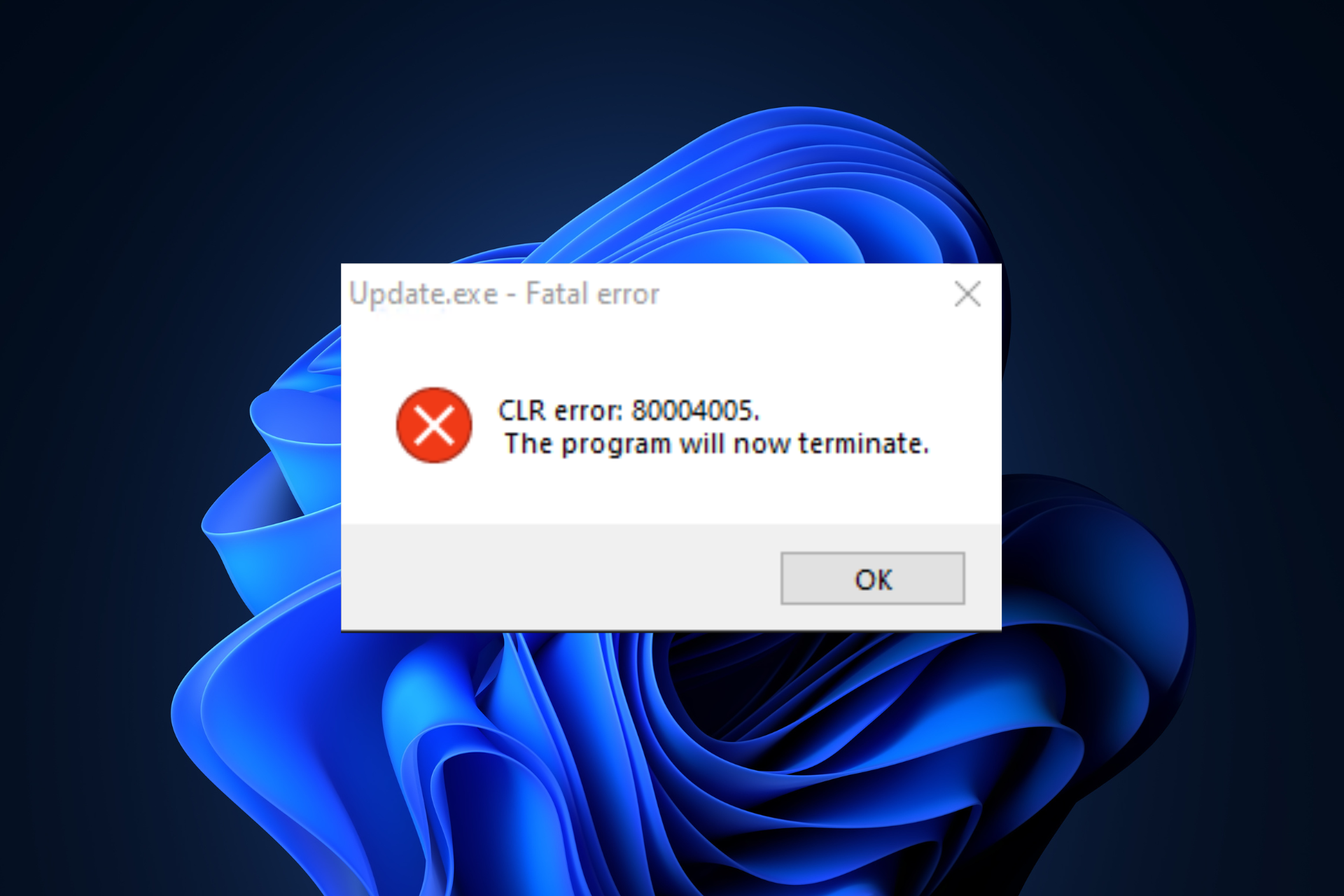 CLR Error 80004005: How to Fix it