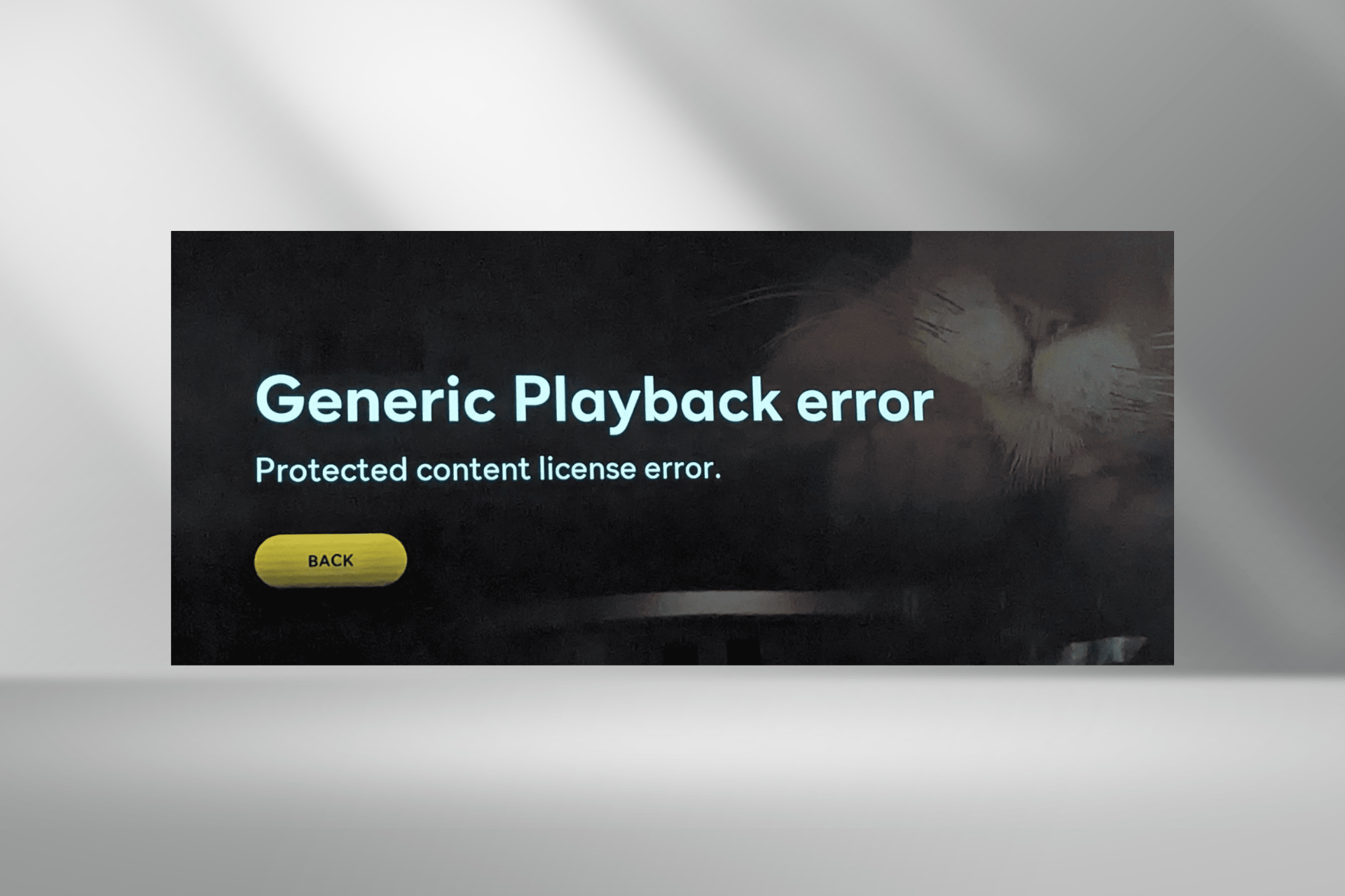 fix Peacock TV's generic playback error