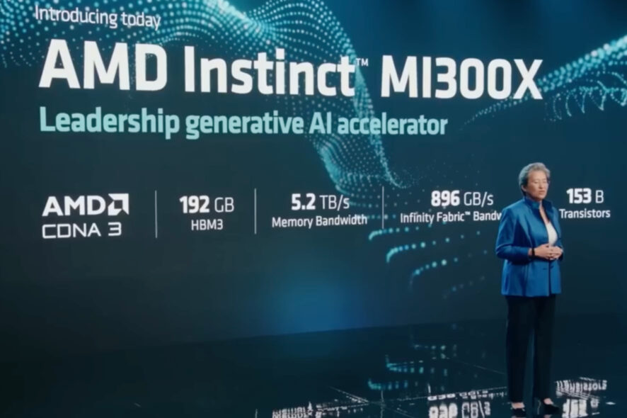 AMD Instinct MI300X AI chip
