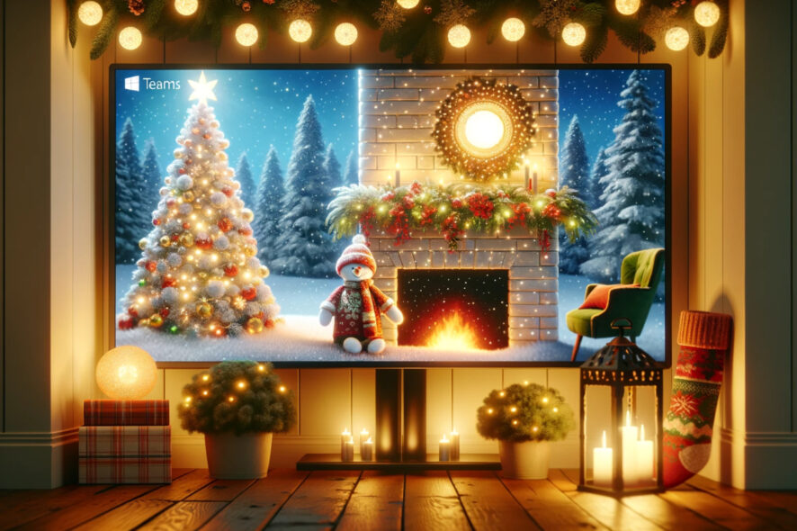 Best Microsoft Teams Christmas backgrounds