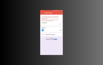 phonepe transaction failed due to security reasons