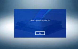 fix cannot communicate using ssl error in PS4