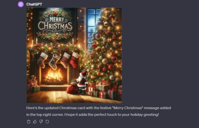 Use ChatGPT to Create AI-Generated Christmas Cards [How to]