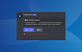 fix channel verification level is too high on Discord