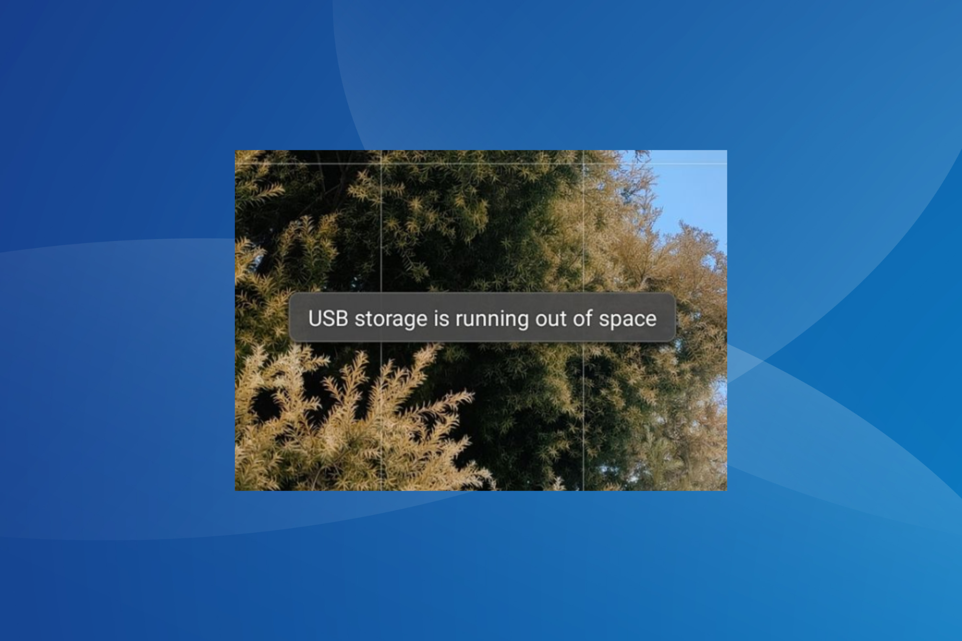 fix usb storage is running out of space error