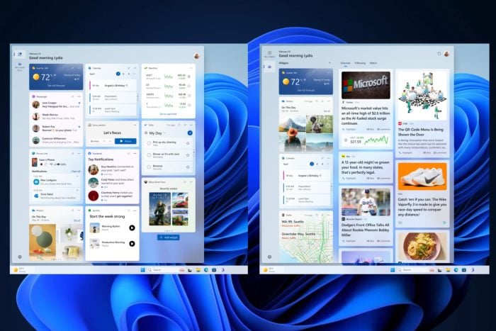 Windows 11 widget board improvements