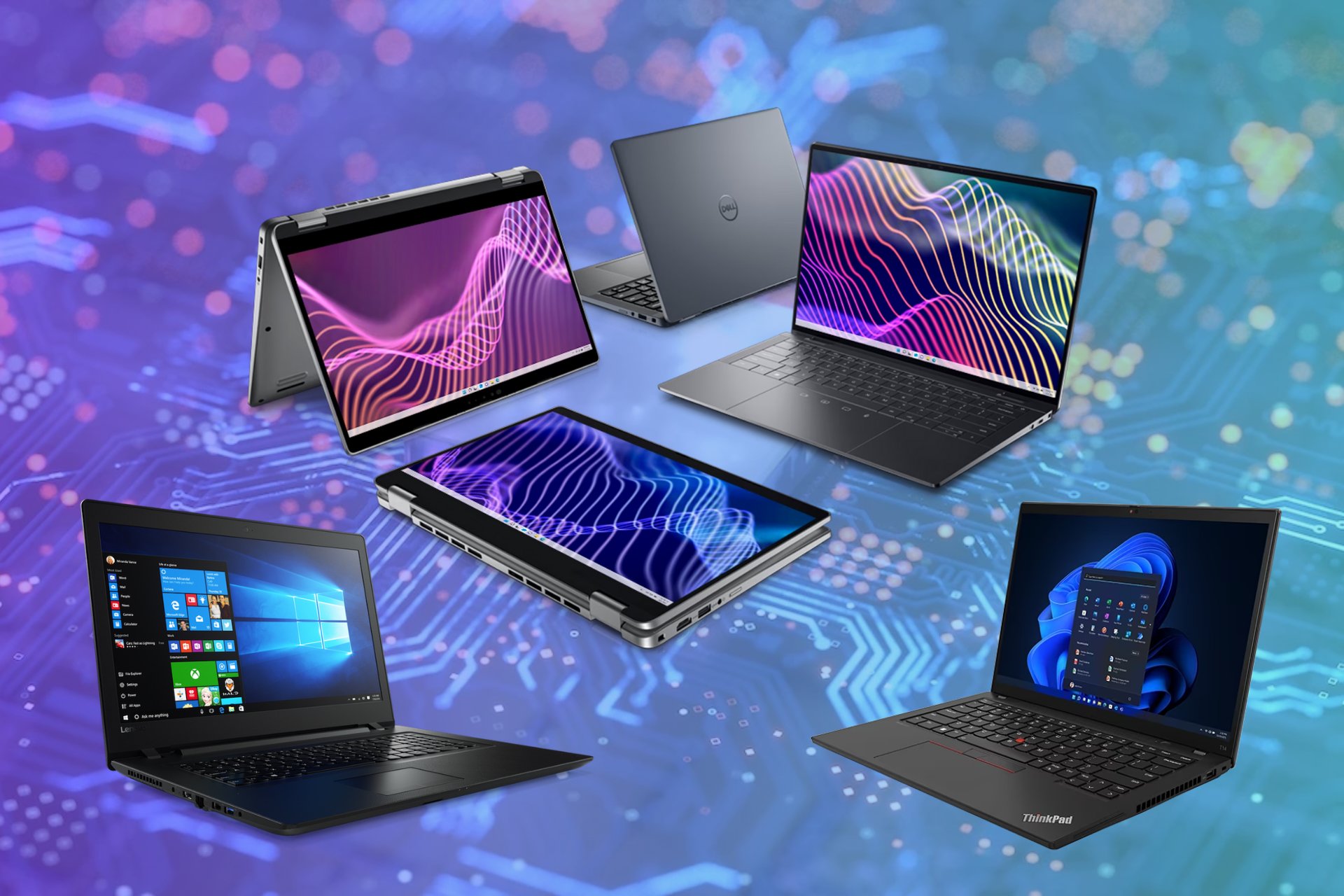 AI laptops from Dell and Lenovo featured on an Intel CPU
