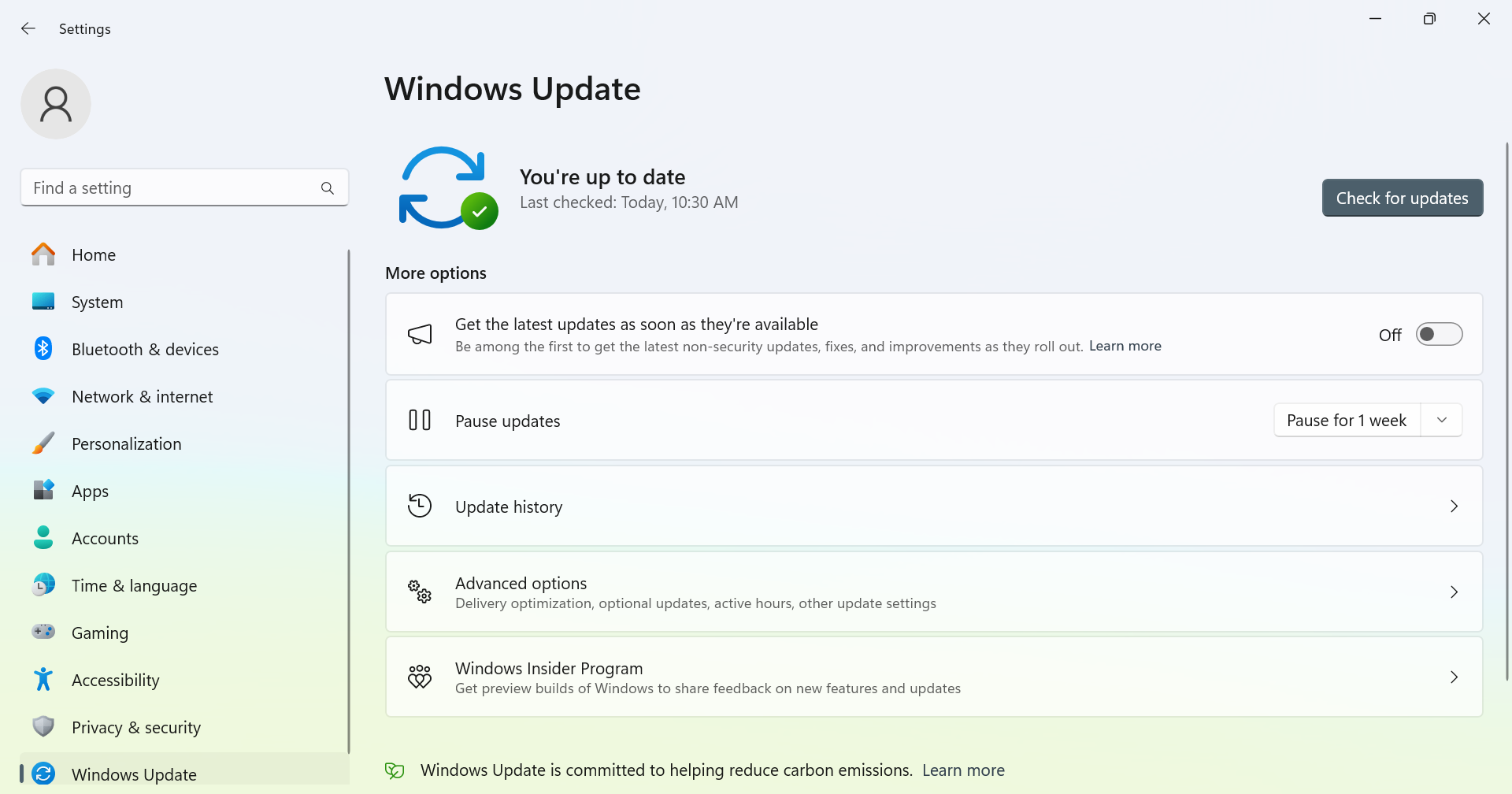 windows 11 automatic update