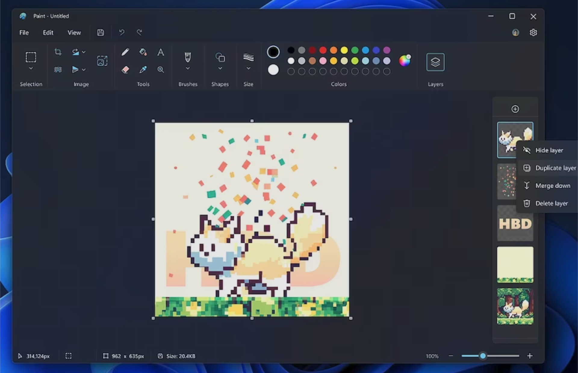 Microsoft Paint - Feature Update
