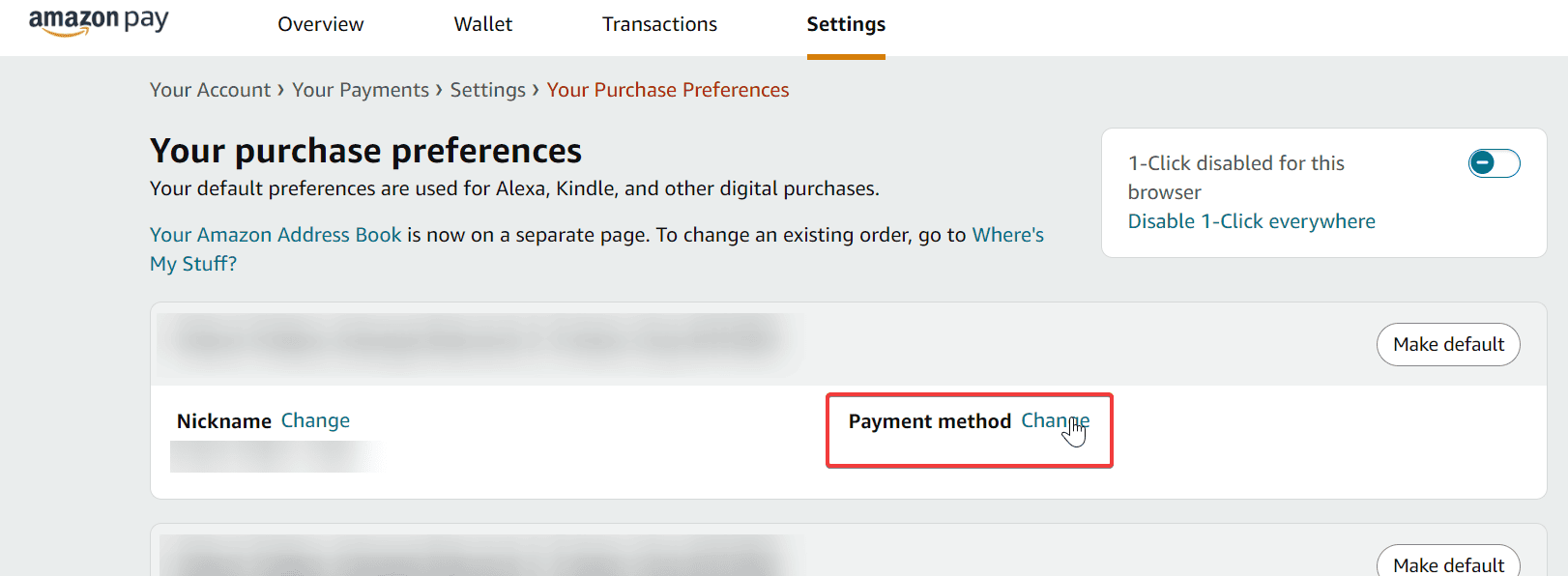 change payment method amazon