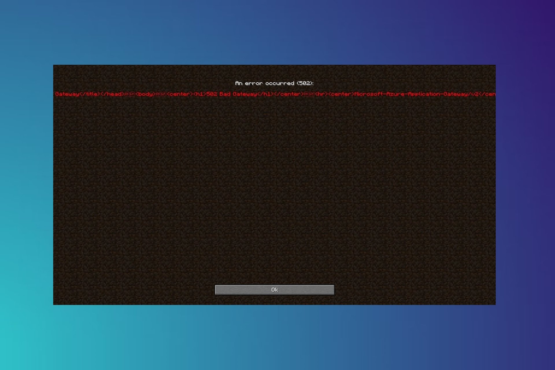 Fix Minecraft Realms 502 error