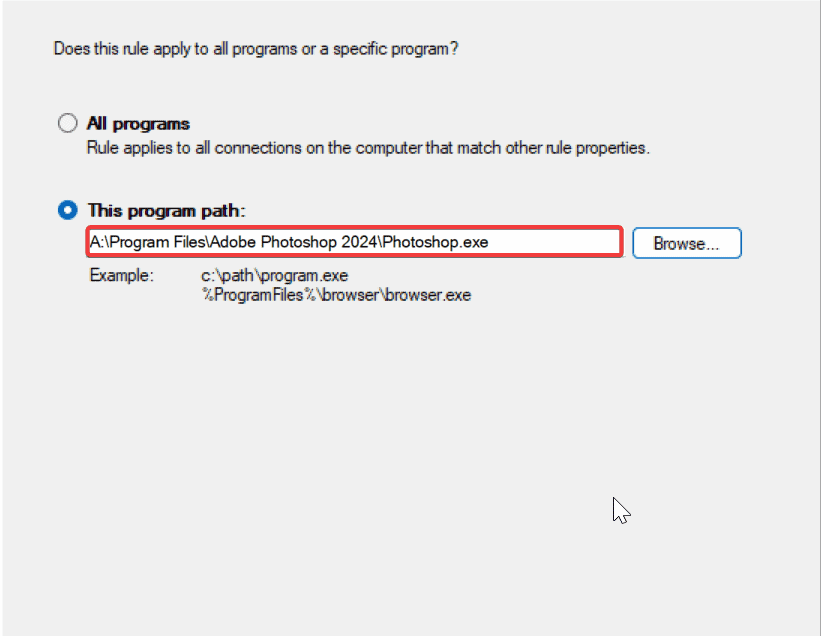 photoshop program path