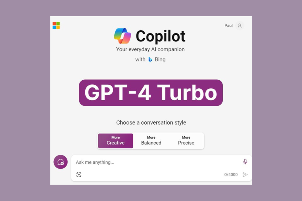 GPT-4 Turbo Is Now Available In Copilot For Free To Everyone