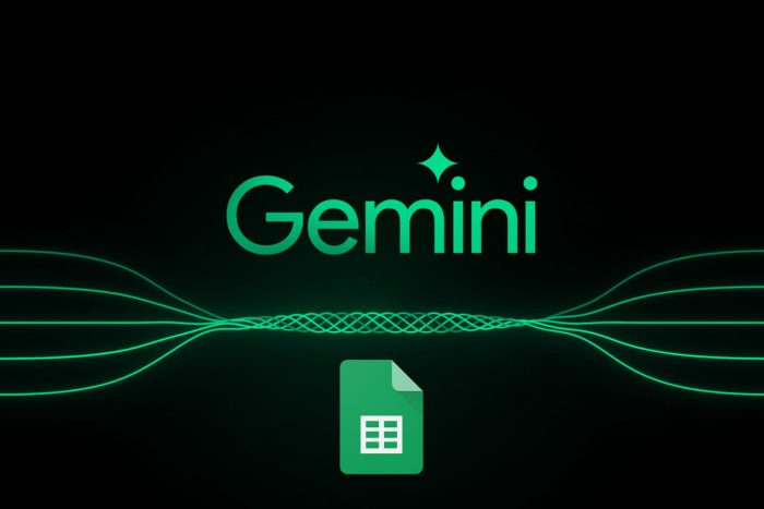 Gemini featured next to Google Sheets logo
