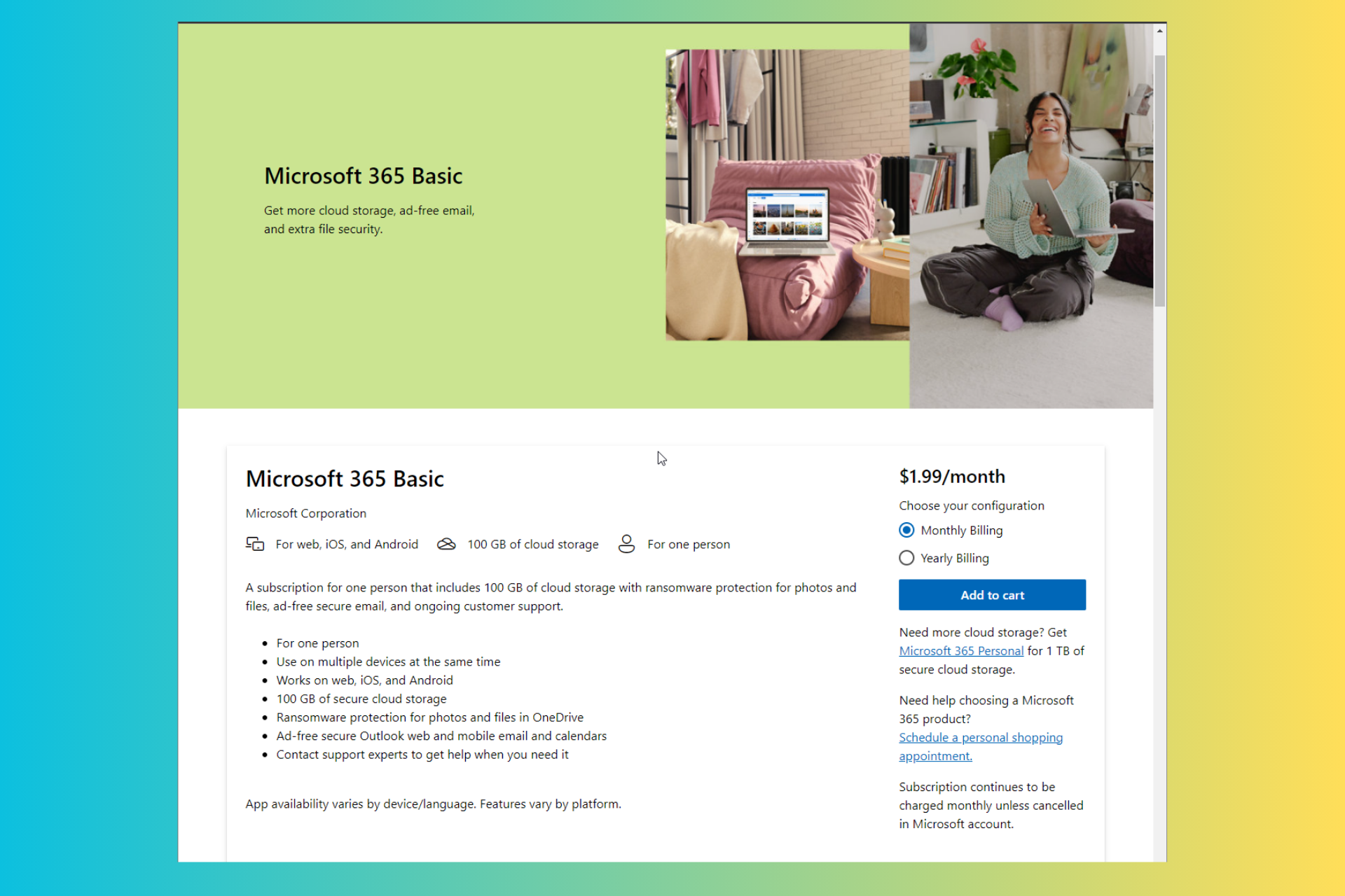 Microsoft 365 Basic now comes with cloud-based ransomware detection & recovery, expanded Personal Vault, and more