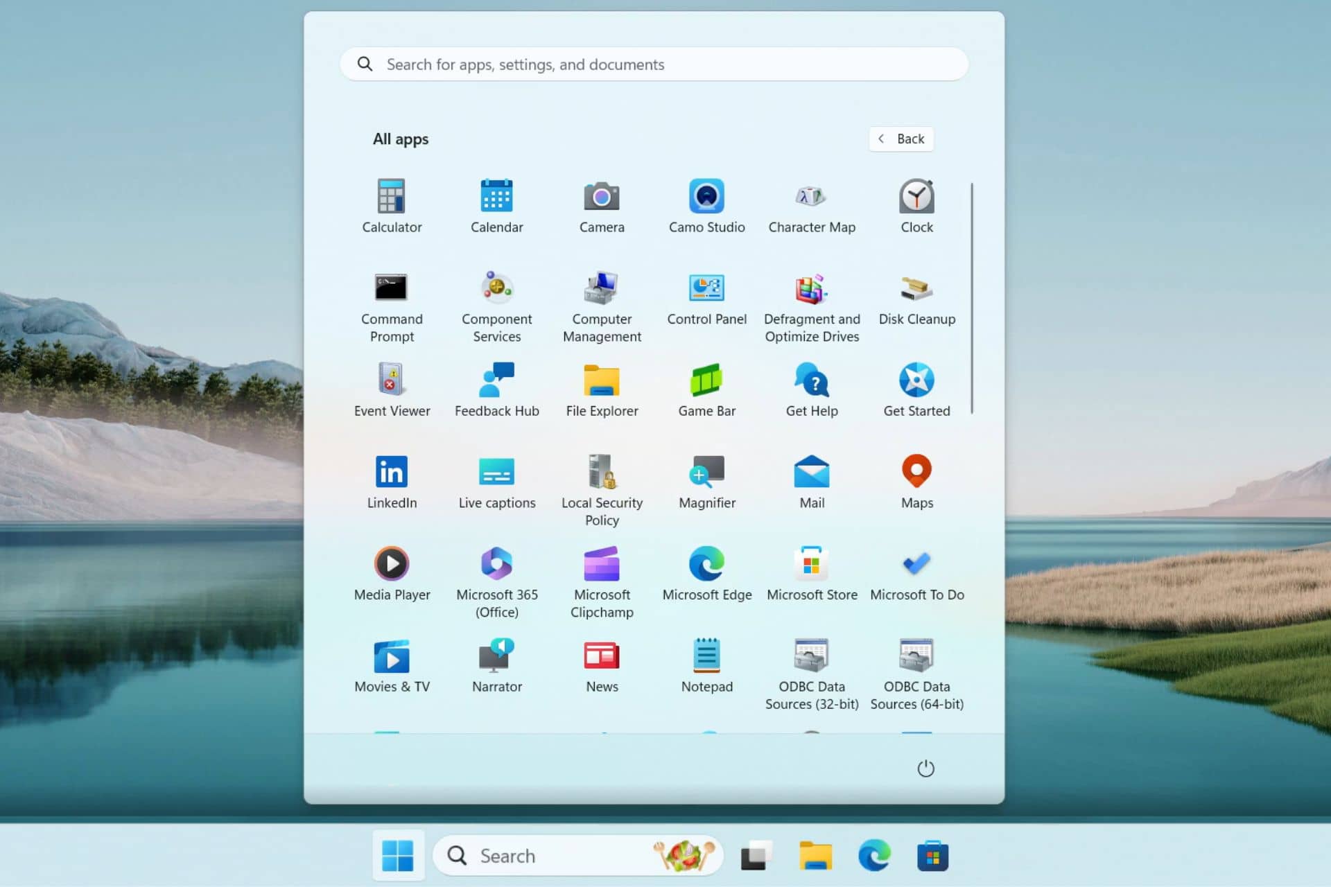 The 'All apps' list in the Start menu of Windows 11 gets a new grid layout