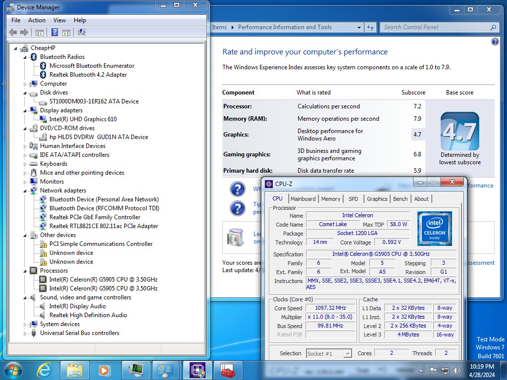 LGA1200 Windows 7