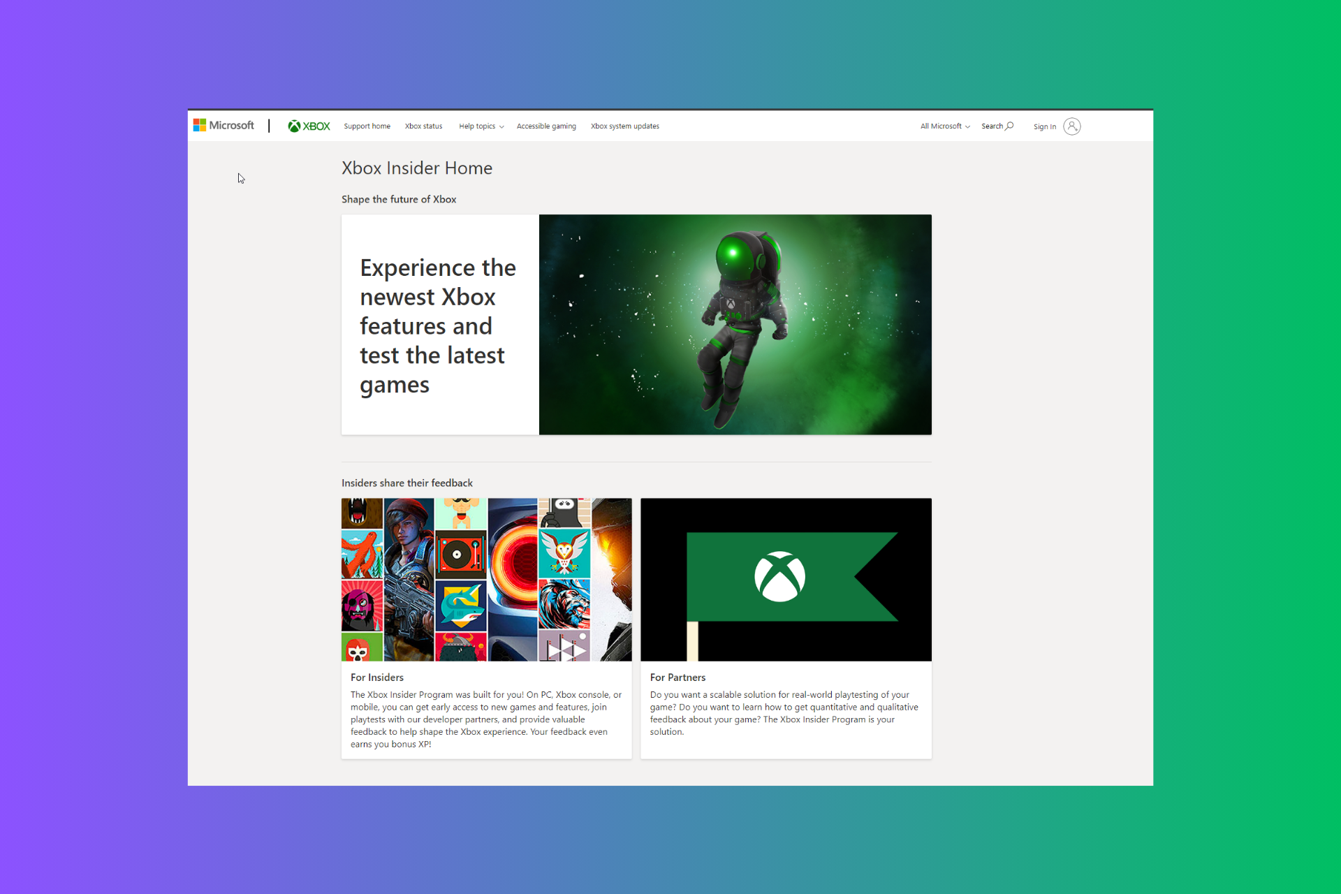 Microsoft Xbox Insider release notes will now be on the Xbox Support website
