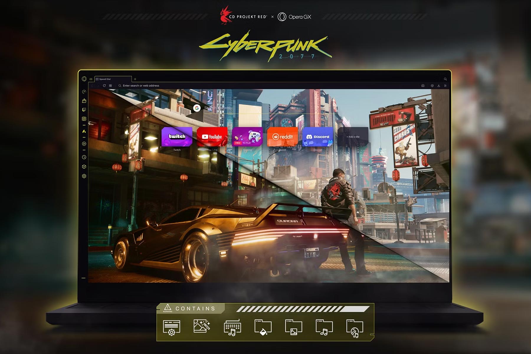 Step into Night City with this Cyberpunk 2077 browser mod for Opera GX