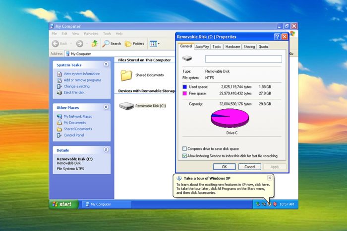 windows xp cf card