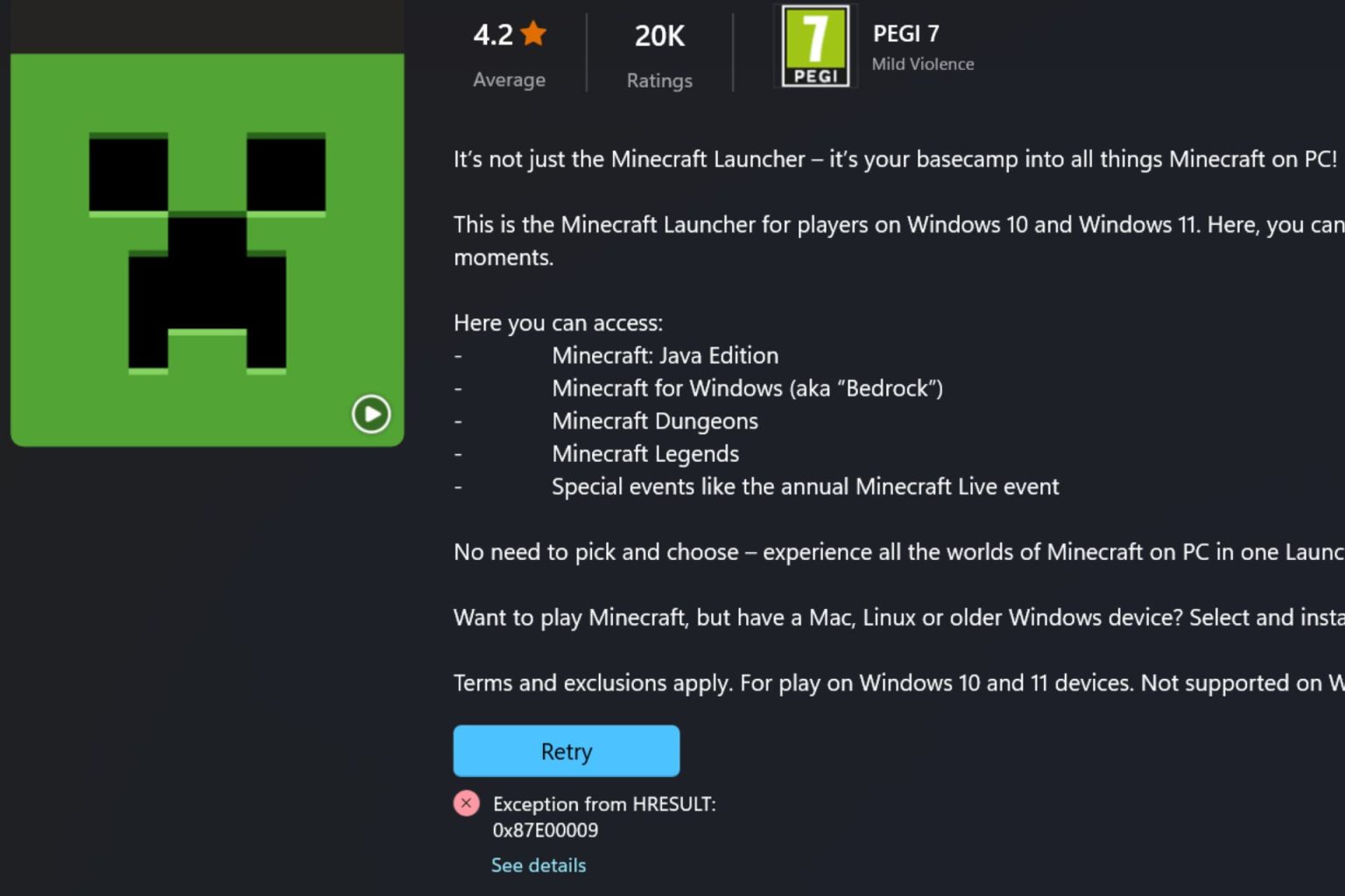 6 Ways To Fix The Minecraft Launcher Error Code 0x87e00009 0839