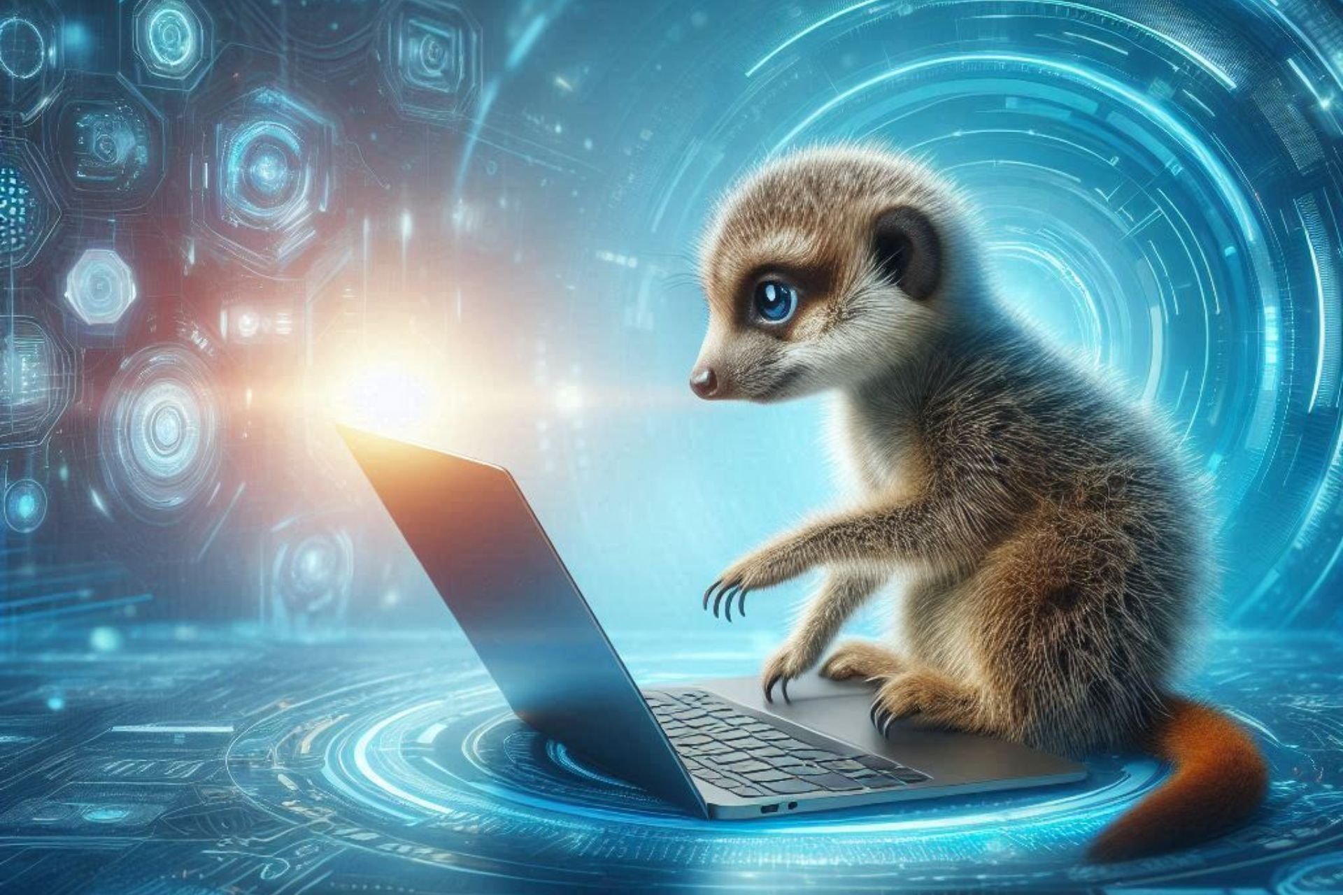 An image the Muddling Meerkat manipulating DNS generated by AI