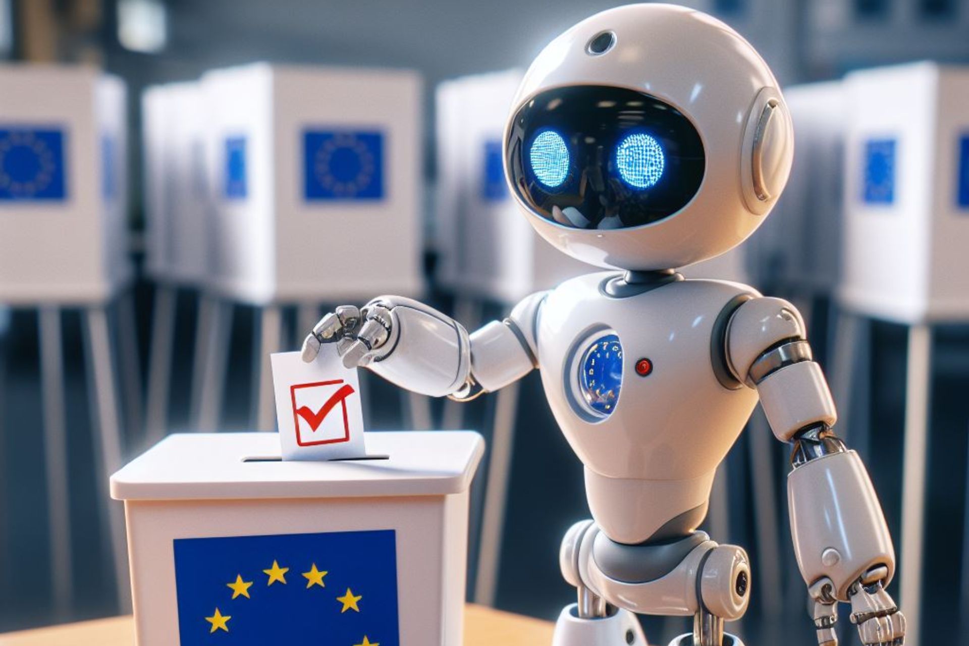 An AI using deepfakes to manipulate the results of the European elections