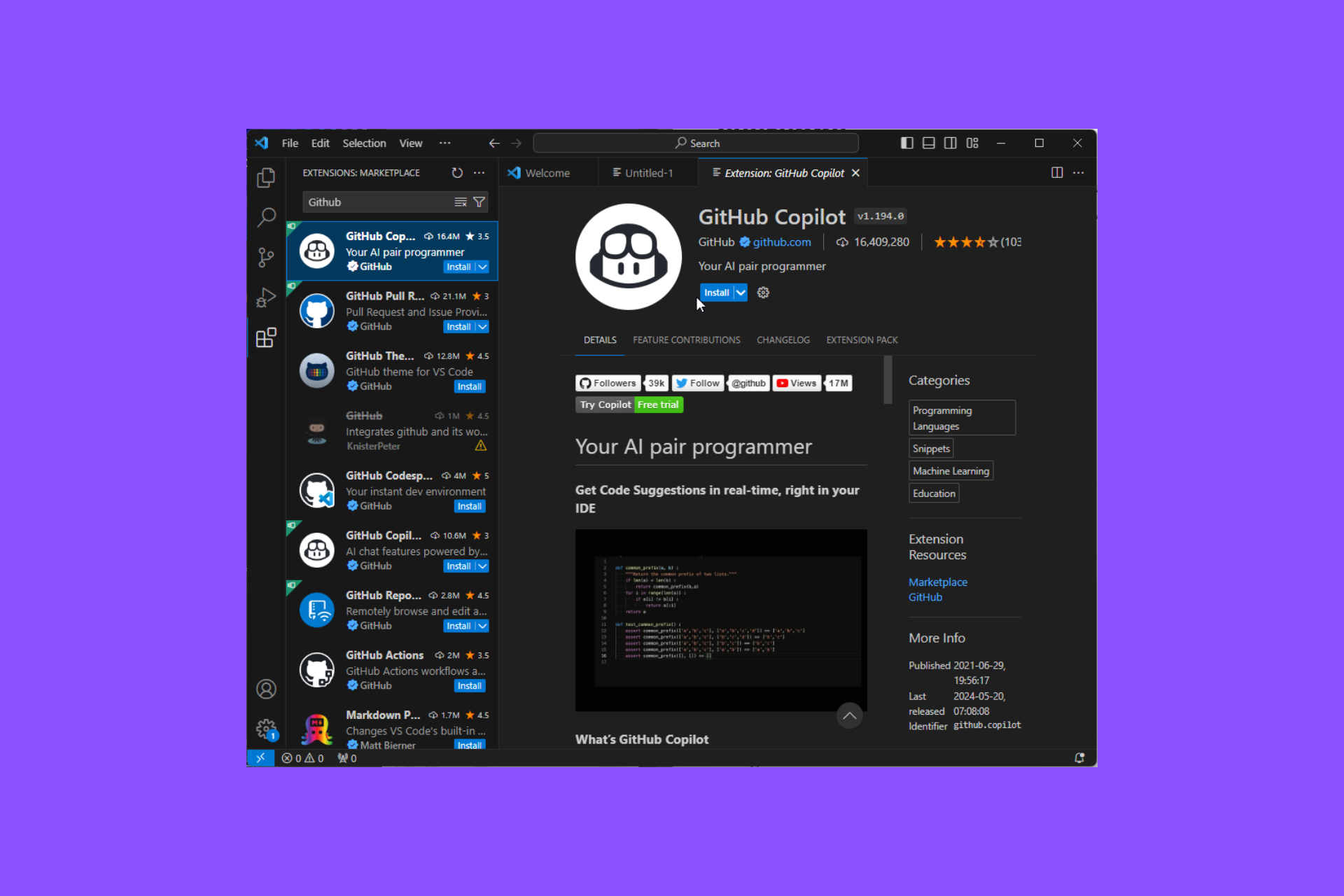 GitHub Copilot in VS Code is now available for everyone