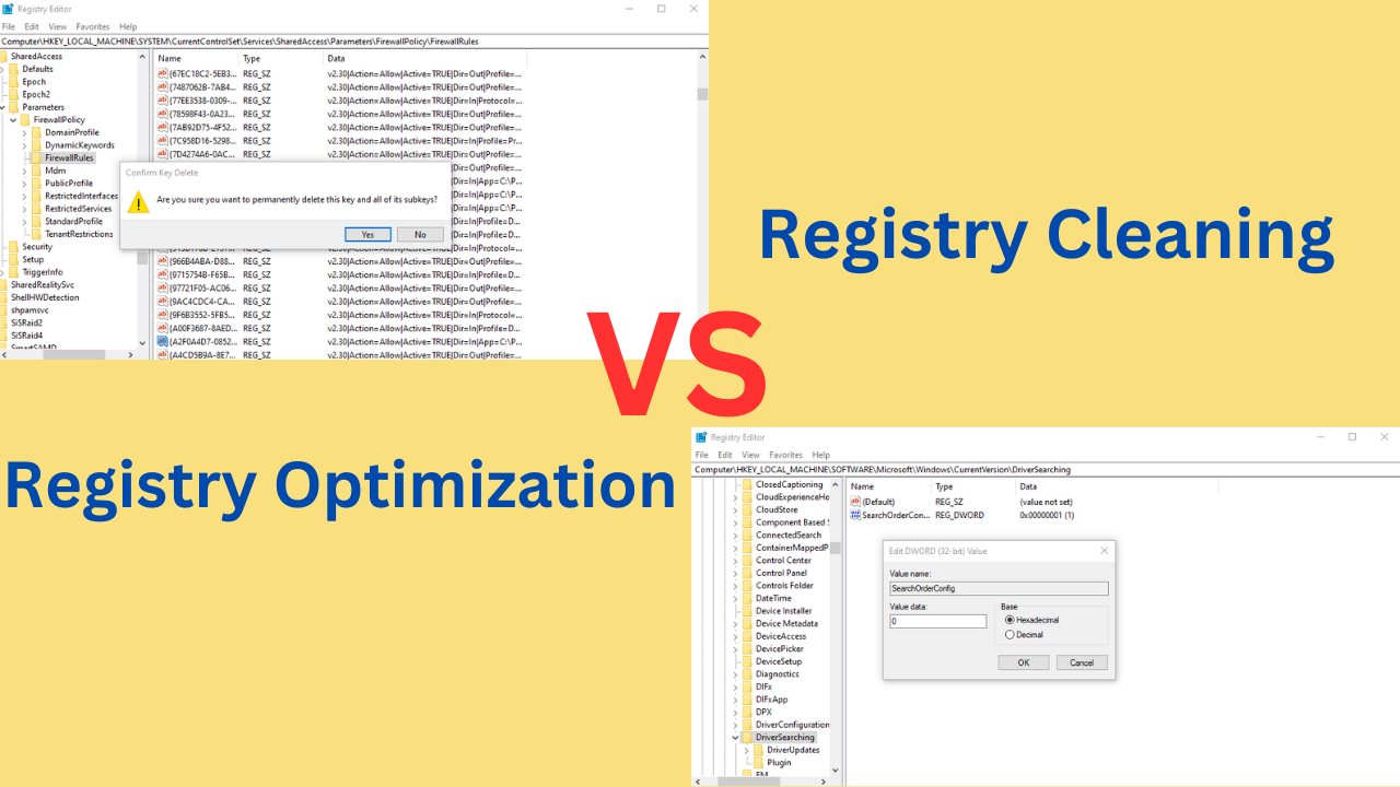 Registry Cleaning Versus Registry Optimization