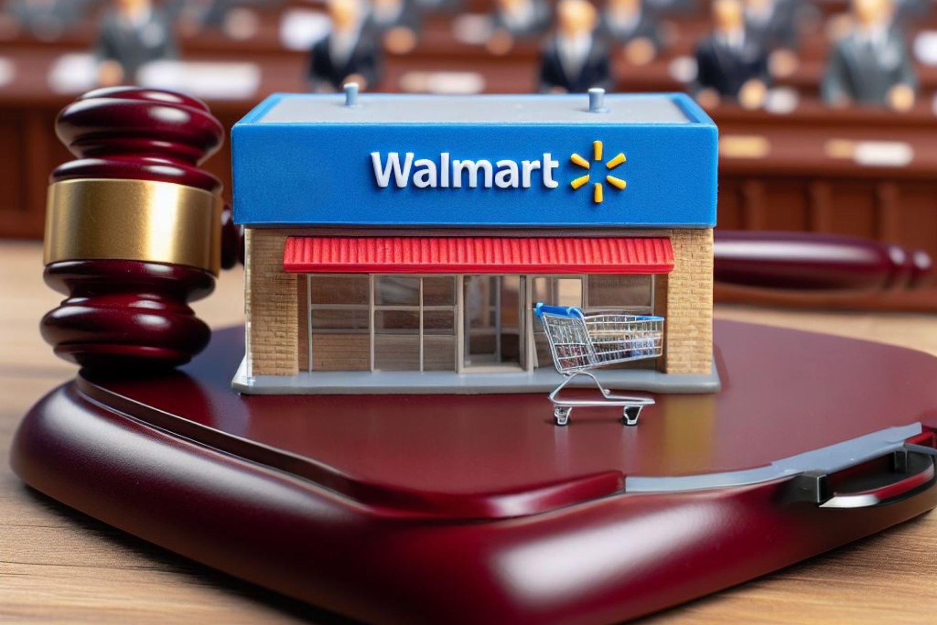 An AI generated image of the Walmart auction