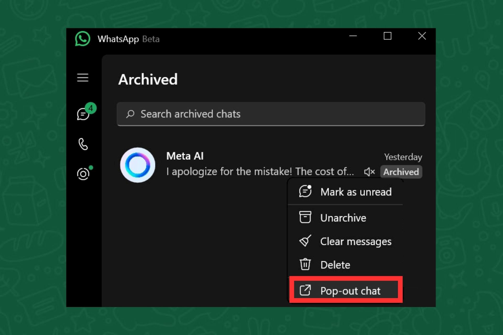 The latest update for WhatsApp adds new multi-window support & more on Windows 10 & 11