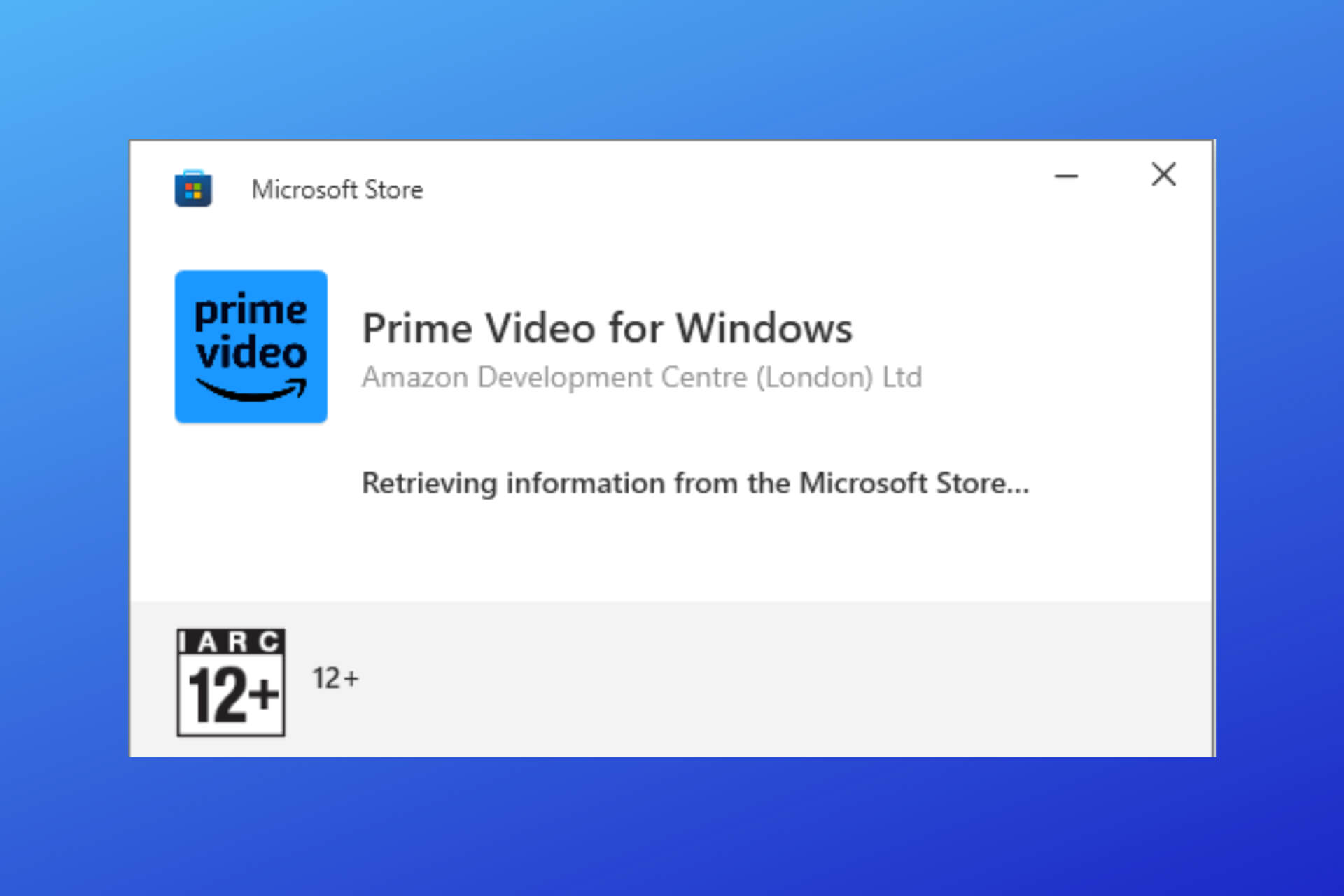 retrieving information from the microsoft store