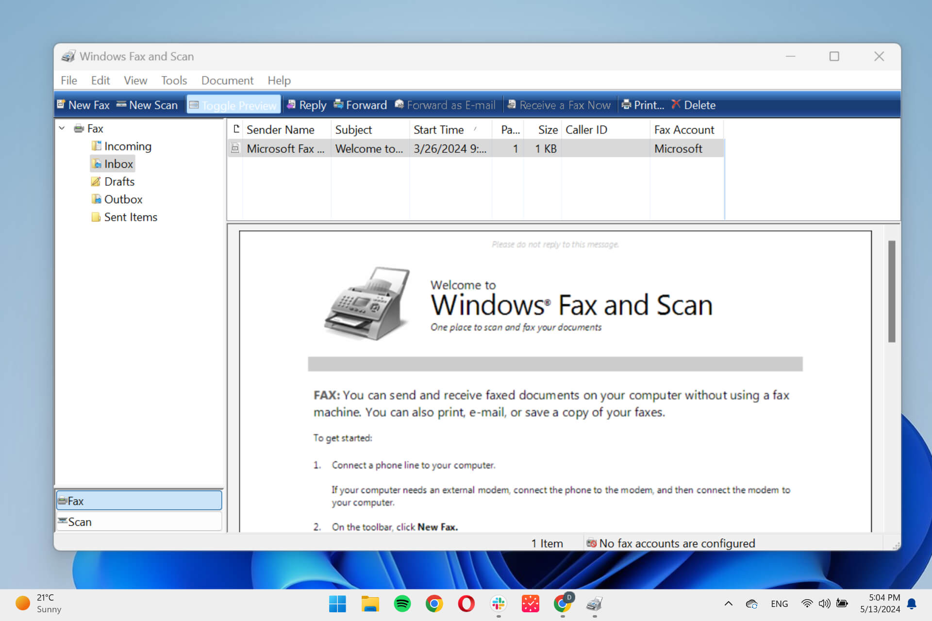 windows fax and scan missing from windows 11