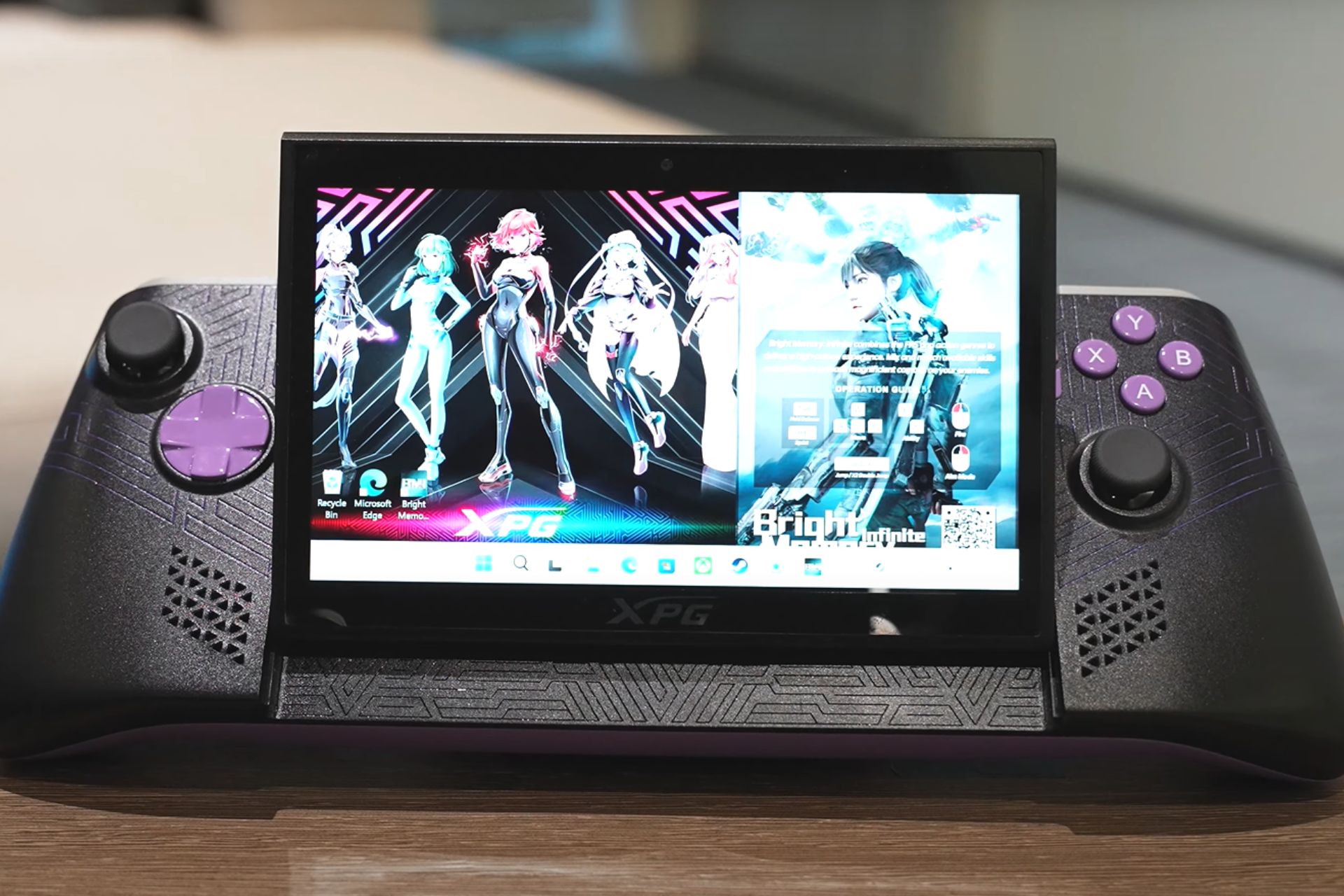 The new XPG Nia handheld console is capable of foveated rendering