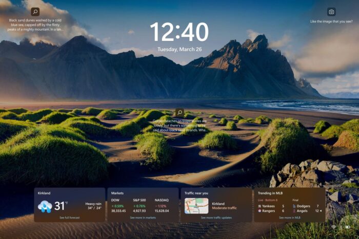 Windows 11 lock screen