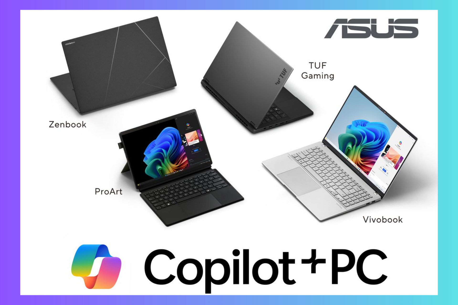 ASUS announced their new Copilot+ PC lineup