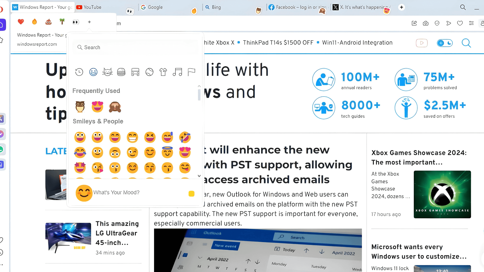 Opera browsers tab emojis can be disabled or turned off here is how