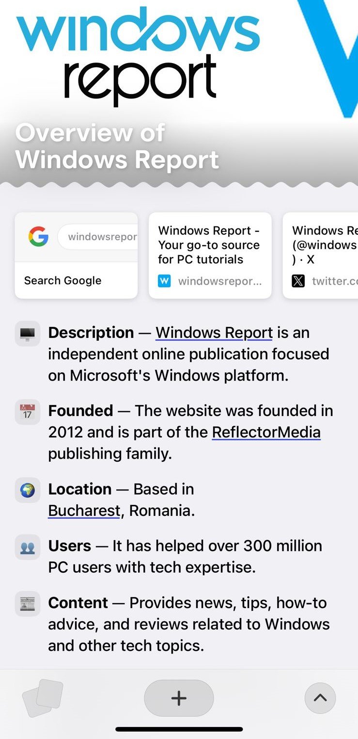 summary with arc browser browse for me