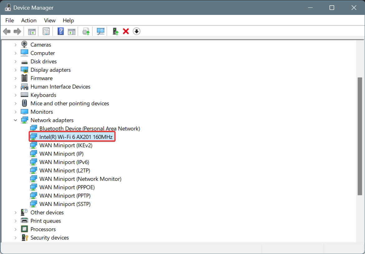 identify network adapter