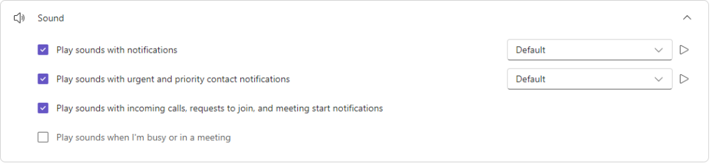 Microsoft Teams notification sound