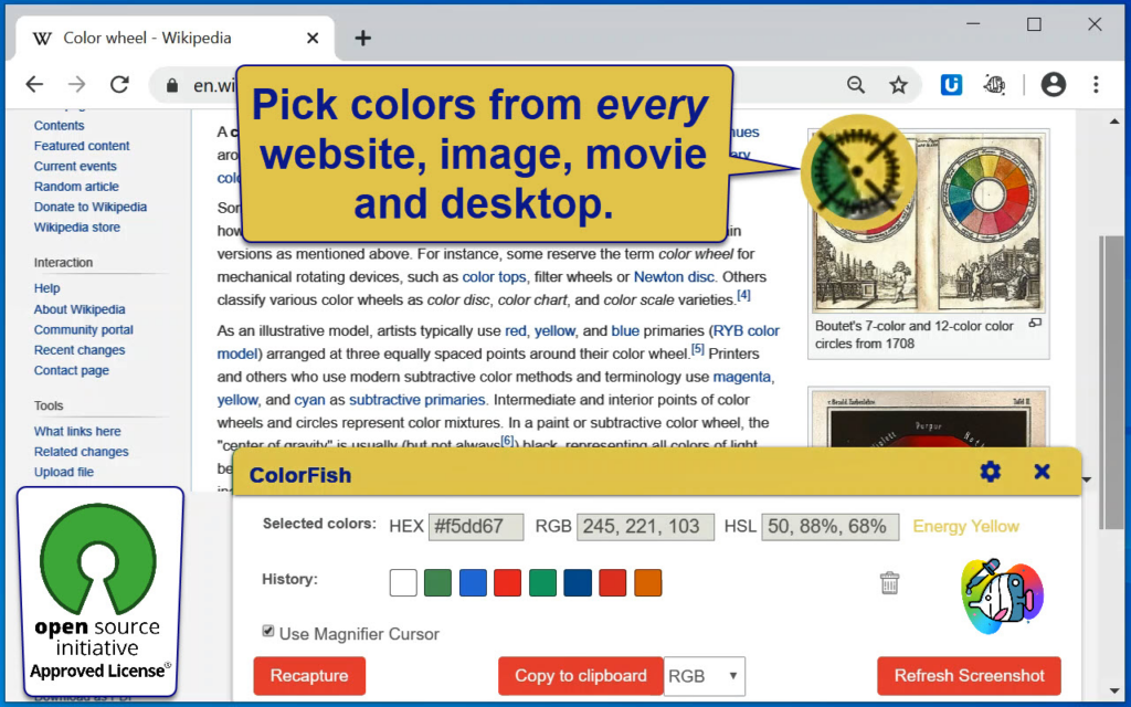 ColorFish Color Picker - best color picker extensions