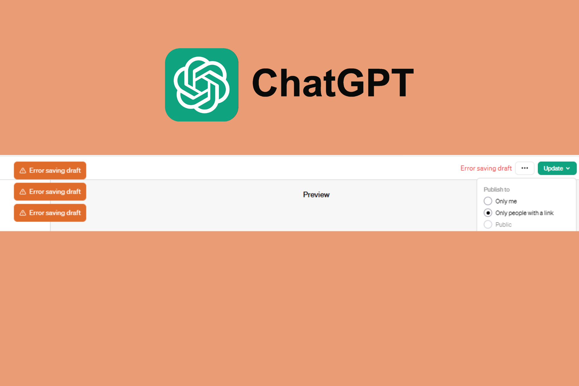 How to fix the ChatGPT Error Saving Draft