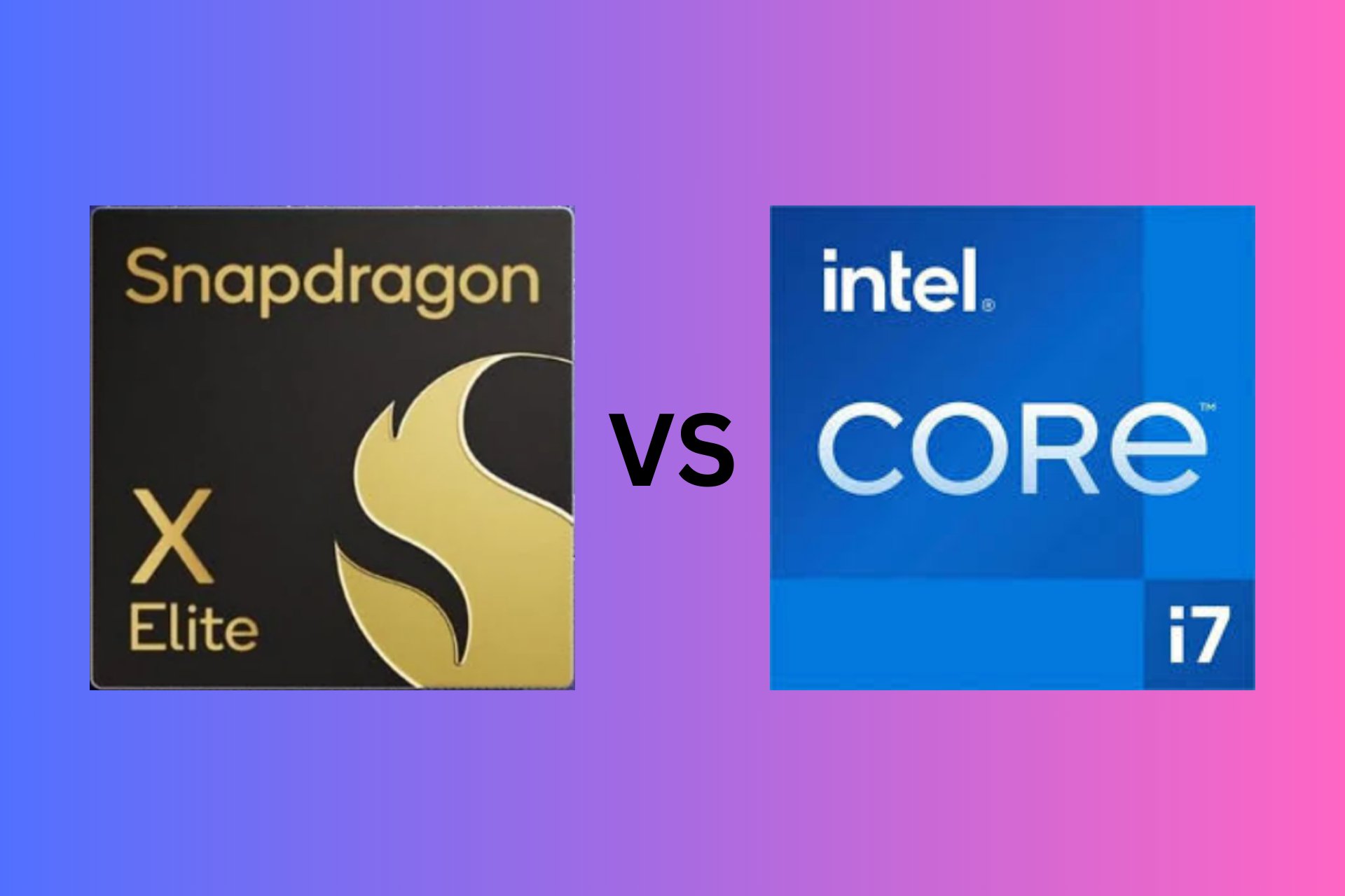 Snapdragon X Elite vs Intel Core i7 specs comparison