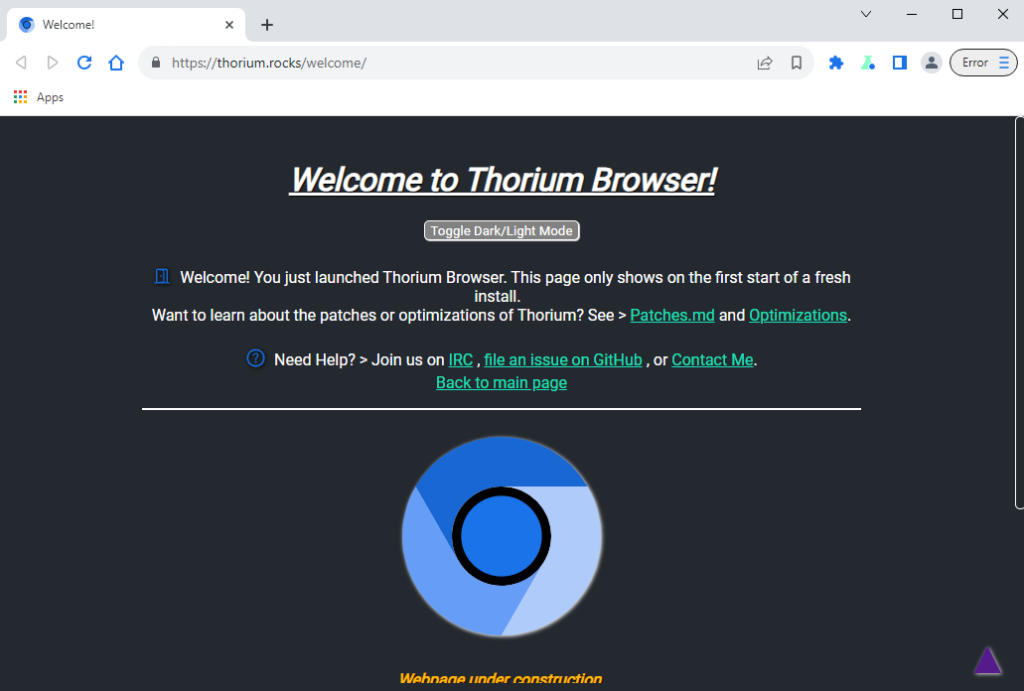Thorium browser launched