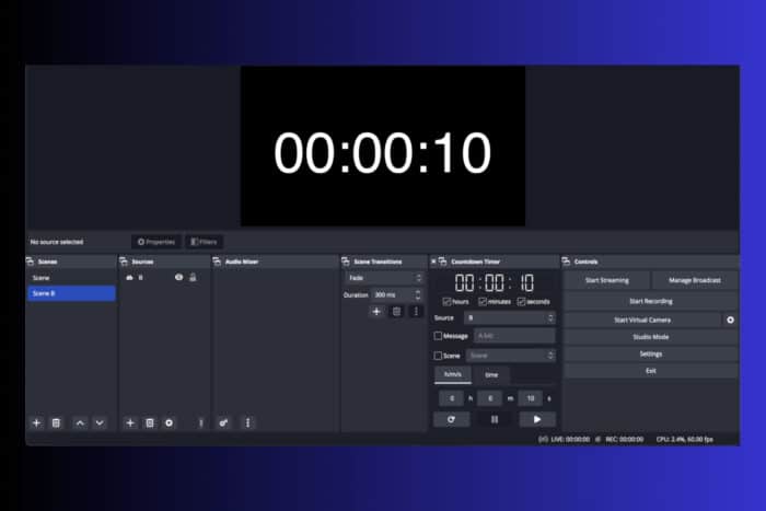 How to add a countdown timer to OBS Studio