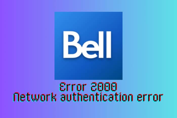 How to fix the Bell network authentication error