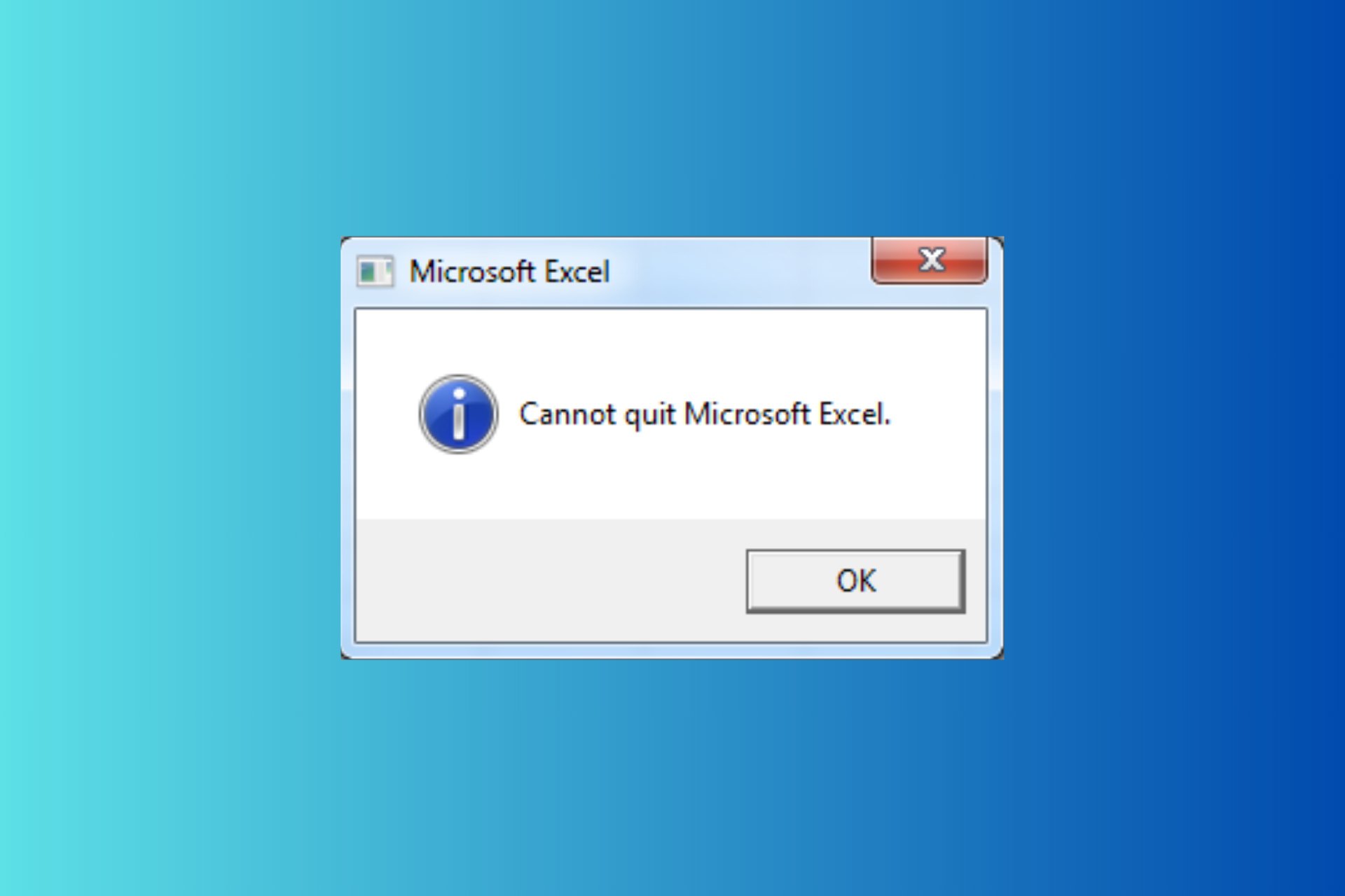 What to do if I Cannot Quit Microsoft Excel