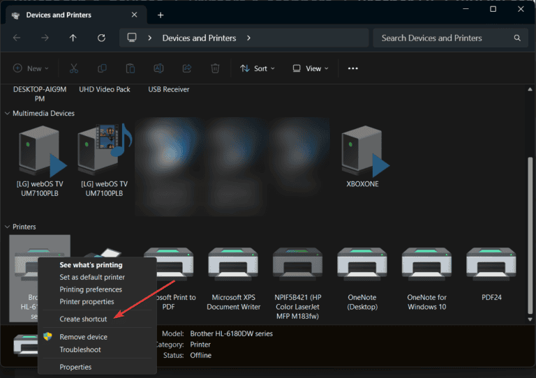 How to Create a Printer Shortcut in Windows 11
