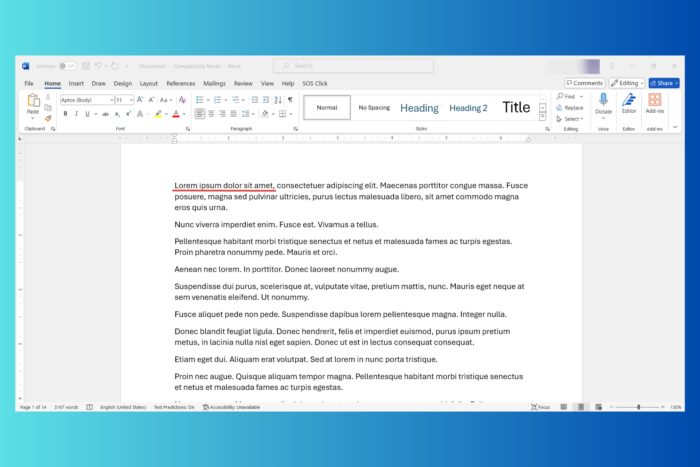 How to generate random text in Word
